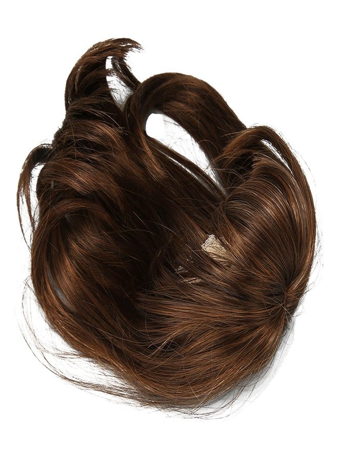 DOACT 1/6 Ball Jointed Doll Wig with Bangs, High Temp Silk Hair, 15.5-17cm Scalp, Light Brown - Image 1